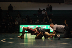 North vs Lincoln wrestling on 1/28/14