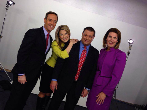 Nikki Rudd, second from the left, and her team at News10 NBC in New York.